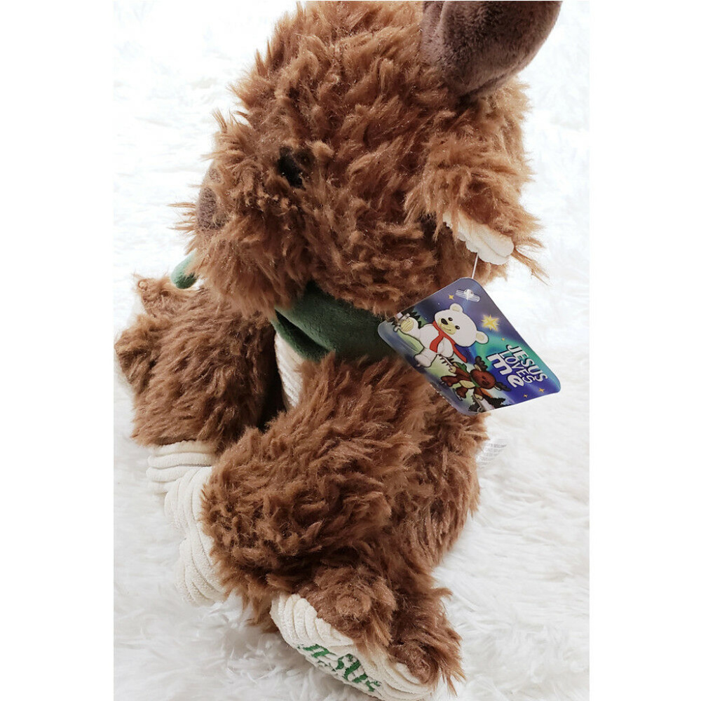 Jesus Loves Me Moose 11" Plush Stuffed Animal NWT🤩 - Picture 7 of 14